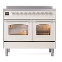 Nostalgie II 40 UPDI406NMPAWC Freestanding Electric Range Range with Induction Double Oven with Triple Glass Door with Chrome knobs view 5