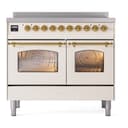 Nostalgie II Series 40 inch Freestanding Electric Induction Range with 6 Elements, Smoothtop Cooktop, 4.3 cu. ft. Total Oven Capacity, Convection Oven, Storage Drawer with Brass Trim view 5