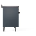 Nostalgie II 40 UPDI406NMPBGB Freestanding Electric Range Range with Induction Double Oven with Triple Glass Door with Bronze knobs view 9