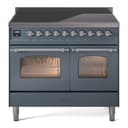 Nostalgie II 40 UPDI406NMPBGC Freestanding Electric Range Range with Induction Double Oven with Triple Glass Door with Chrome knobs view 1