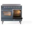 Nostalgie II 40 UPDI406NMPBGC Freestanding Electric Range Range with Induction Double Oven with Triple Glass Door with Chrome knobs view 4
