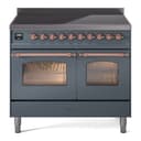 Nostalgie II 40 UPDI406NMPBGP Freestanding Electric Range Range with Induction Double Oven with Triple Glass Door with Copper knobs view 1
