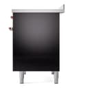 Nostalgie II 40 UPDI406NMPBKP Freestanding Electric Range Range with Induction Double Oven with Triple Glass Door with Copper knobs view 10
