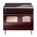 Nostalgie II 40 UPDI406NMPBUB Freestanding Electric Range Range with Induction Double Oven with Triple Glass Door with Bronze knobs view 1