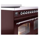 Nostalgie II 40 UPDI406NMPBUC Freestanding Electric Range Range with Induction Double Oven with Triple Glass Door with Chrome knobs view 7