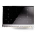 Nostalgie II 40 UPDI406NMPBUG Freestanding Electric Range Range with Induction Double Oven with Triple Glass Door with Brass knobs view 8