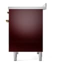 Nostalgie II 40 UPDI406NMPBUG Freestanding Electric Range Range with Induction Double Oven with Triple Glass Door with Brass knobs view 10