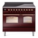 Nostalgie II 40 UPDI406NMPBUP Freestanding Electric Range Range with Induction Double Oven with Triple Glass Door with Copper knobs view 1