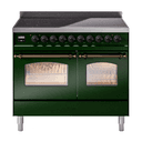 Nostalgie II 40 UPDI406NMPEGB Freestanding Electric Range Range with Induction Double Oven with Triple Glass Door with Bronze knobs view 1
