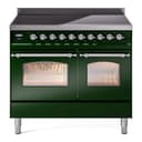 Nostalgie II 40 UPDI406NMPEGC Freestanding Electric Range Range with Induction Double Oven with Triple Glass Door with Chrome knobs view 1