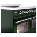 Nostalgie II 40 UPDI406NMPEGC Freestanding Electric Range Range with Induction Double Oven with Triple Glass Door with Chrome knobs view 7