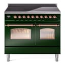 Nostalgie II 40 UPDI406NMPEGP Freestanding Electric Range Range with Induction Double Oven with Triple Glass Door with Copper knobs view 1
