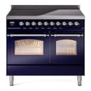 Nostalgie II 40 UPDI406NMPMBC Freestanding Electric Range Range with Induction Double Oven with Triple Glass Door with Chrome knobs view 1