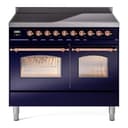 Nostalgie II 40 UPDI406NMPMBP Freestanding Electric Range Range with Induction Double Oven with Triple Glass Door with Copper knobs view 1
