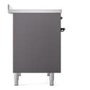 Nostalgie II 40 UPDI406NMPMGB Freestanding Electric Range Range with Induction Double Oven with Triple Glass Door with Bronze knobs view 9