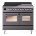 Nostalgie II 40 UPDI406NMPMGC Freestanding Electric Range Range with Induction Double Oven with Triple Glass Door with Chrome knobs view 1
