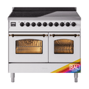 Nostalgie II 40 UPDI406NMPRAB Freestanding Electric Range Range with Induction Double Oven with Triple Glass Door with Bronze knobs view 1