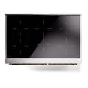Nostalgie II 40 UPDI406NMPRAG Freestanding Electric Range Range with Induction Double Oven with Triple Glass Door with Brass knobs view 3