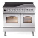 Nostalgie II 40 UPDI406NMPSSC Freestanding Electric Range Range with Induction Double Oven with Triple Glass Door with Chrome knobs view 1