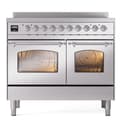 Nostalgie II 40 UPDI406NMPSSC Freestanding Electric Range Range with Induction Double Oven with Triple Glass Door with Chrome knobs view 5