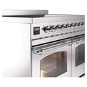 Nostalgie II 40 UPDI406NMPSSC Freestanding Electric Range Range with Induction Double Oven with Triple Glass Door with Chrome knobs view 7