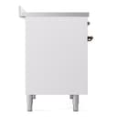 Nostalgie II 40 UPDI406NMPWHB Freestanding Electric Range Range with Induction Double Oven with Triple Glass Door with Bronze knobs view 9