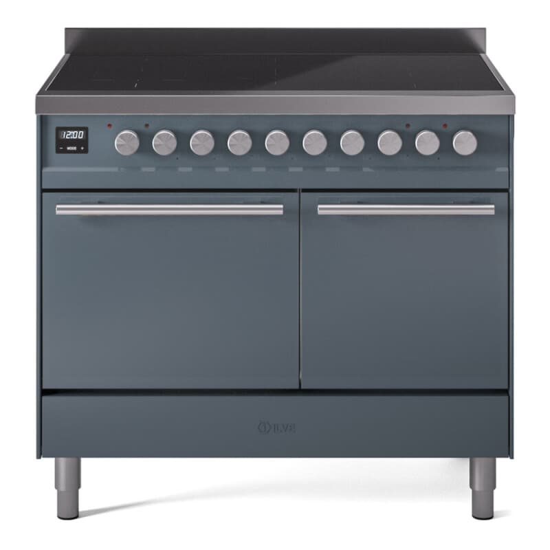 Professional Plus II 40 UPDI406QMPBG Freestanding Electric Range Range with Induction Double Oven with Solid Door with Stainless Steel knobs