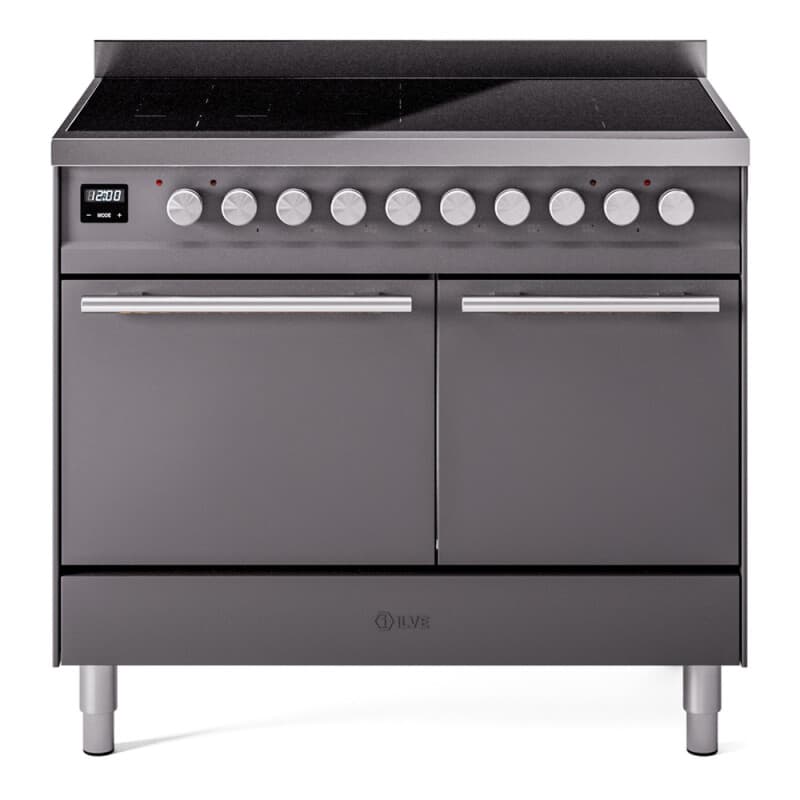 Professional Plus II 40 UPDI406QMPMG Freestanding Electric Range Range with Induction Double Oven with Solid Door with Stainless Steel knobs