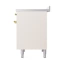 Nostalgie II 40 UPDI406QNMPAWG Freestanding Electric Range Range with Induction Double Oven with Solid Door with Brass knobs view 5