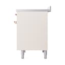 Nostalgie II 40 UPDI406QNMPAWP Freestanding Electric Range Range with Induction Double Oven with Solid Door with Copper knobs view 5