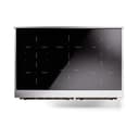 Nostalgie II 40 UPDI406QNMPBGB Freestanding Electric Range Range with Induction Double Oven with Solid Door with Bronze knobs view 3