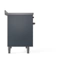 Nostalgie II 40 UPDI406QNMPBGB Freestanding Electric Range Range with Induction Double Oven with Solid Door with Bronze knobs view 4