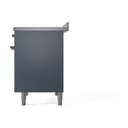 Nostalgie II 40 UPDI406QNMPBGG Freestanding Electric Range Range with Induction Double Oven with Solid Door with Brass knobs view 5
