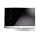 Nostalgie II 40 UPDI406QNMPBKG Freestanding Electric Range Range with Induction Double Oven with Solid Door with Brass knobs view 3