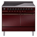 Nostalgie II 40 UPDI406QNMPBUB Freestanding Electric Range Range with Induction Double Oven with Solid Door with Bronze knobs view 1