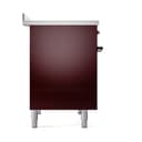 Nostalgie II 40 UPDI406QNMPBUB Freestanding Electric Range Range with Induction Double Oven with Solid Door with Bronze knobs view 4