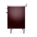 Nostalgie II 40 UPDI406QNMPBUC Freestanding Electric Range Range with Induction Double Oven with Solid Door with Chrome knobs view 5