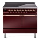 Nostalgie II 40 UPDI406QNMPBUP Freestanding Electric Range Range with Induction Double Oven with Solid Door with Copper knobs view 1