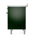 Nostalgie II 40 UPDI406QNMPEGC Freestanding Electric Range Range with Induction Double Oven with Solid Door with Chrome knobs view 5