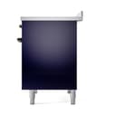 Nostalgie II 40 UPDI406QNMPMBB Freestanding Electric Range Range with Induction Double Oven with Solid Door with Bronze knobs view 5