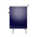 Nostalgie II 40 UPDI406QNMPMBG Freestanding Electric Range Range with Induction Double Oven with Solid Door with Brass knobs view 5