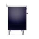 Nostalgie II 40 UPDI406QNMPMBP Freestanding Electric Range Range with Induction Double Oven with Solid Door with Copper knobs view 4