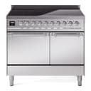 Nostalgie II 40 UPDI406QNMPSSC Freestanding Electric Range Range with Induction Double Oven with Solid Door with Chrome knobs view 1