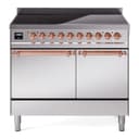 Nostalgie II 40 UPDI406QNMPSSP Freestanding Electric Range Range with Induction Double Oven with Solid Door with Copper knobs view 1