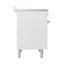 Nostalgie II 40 UPDI406QNMPWHC Freestanding Electric Range Range with Induction Double Oven with Solid Door with Chrome knobs view 4