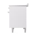 Nostalgie II 40 UPDI406QNMPWHC Freestanding Electric Range Range with Induction Double Oven with Solid Door with Chrome knobs view 5