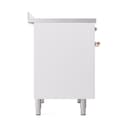 Nostalgie II 40 UPDI406QNMPWHP Freestanding Electric Range Range with Induction Double Oven with Solid Door with Copper knobs view 4