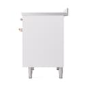 Nostalgie II 40 UPDI406QNMPWHP Freestanding Electric Range Range with Induction Double Oven with Solid Door with Copper knobs view 5