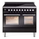 Professional Plus II 40 UPDI406WMPBK Freestanding Electric Range Range with Induction Double Oven with Triple Glass Door with Stainless Steel knobs view 1