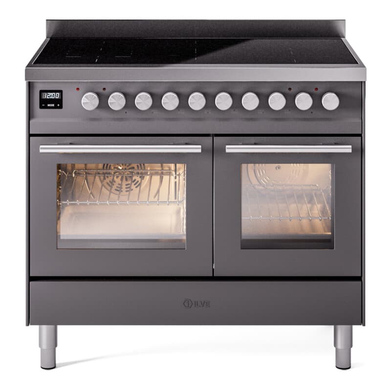 Professional Plus II 40 UPDI406WMPMG Freestanding Electric Range Range with Induction Double Oven with Triple Glass Door with Stainless Steel knobs